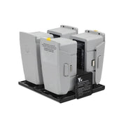 For DJI Mavic Air 2 YX Battery Charger Hub With LCD Display 4-Slot Intelligent Charging Station(Black)