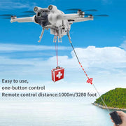 For DJI Mini 3 Pro / Mini 3 Drone YX Airdrop System Rechargeable Thrower Load 200g(Light Gray)