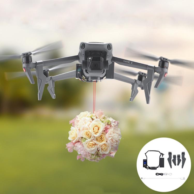 For DJI MAVIC 3/3 PRO BRDRC Drone Aerial Thrower(Dark Gray)