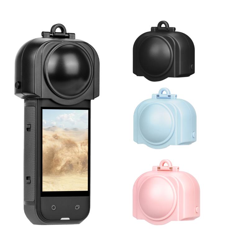 For Insta360 X5 Camera Flymile Lens Protective Cover Dustproof & Scratch-Resistant Anti-Fall Protector Cap(Blue)
