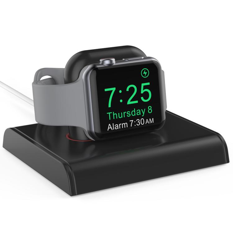 For Apple Watch / Earphone AhaStyle PT117-1 Charging Dock Plastic Storage Stand Without Charger(Black)