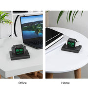 For Apple Watch / Earphone AhaStyle PT117-1 Charging Dock Plastic Storage Stand Without Charger(Black)