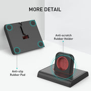 For Apple Watch / Earphone AhaStyle PT117-1 Charging Dock Plastic Storage Stand Without Charger(Black)