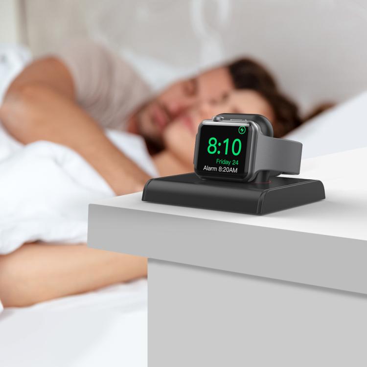 For Apple Watch / Earphone AhaStyle PT117-1 Charging Dock Plastic Storage Stand Without Charger(Black)