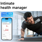 Dual PD Real-Time Heart Rate Blood Oxygen Real-Time Sleep Exercise Health Bracelet(Black)