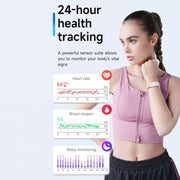 Dual PD Real-Time Heart Rate Blood Oxygen Real-Time Sleep Exercise Health Bracelet(Black)
