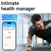 Dual PD Real-Time Heart Rate Blood Oxygen Real-Time Sleep Exercise Health Bracelet(Black)