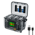 CYNOVA Fast Charging Hub for DJI Osmo 360/Action 5 Pro/4/3 With 1.14 inch TFT LCD Display(Translucent) - free shipping - PMC TechLife - Order now!