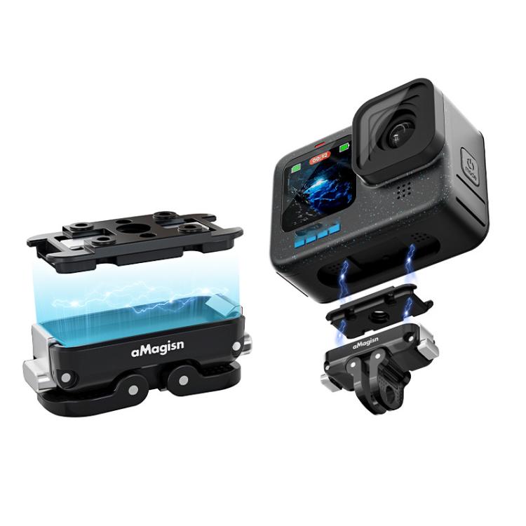 aMagisn Magnetic Quick Release Adapter for GoPro HERO13/12/11/10/9/8/11 Mini/MAX Separate Base Unit