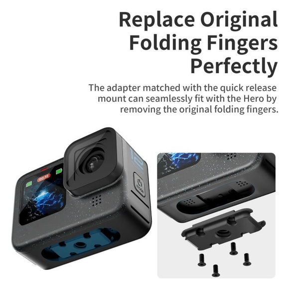 aMagisn Magnetic Quick Release Adapter for GoPro HERO13/12/11/10/9/8/11 Mini/MAX Separate Top Mount Plate