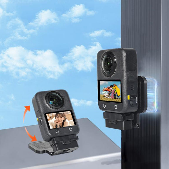 For DJI Osmo 360 Camera Magnetic Quick-Release Base Portable Desktop Stand(Black)