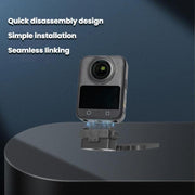 For DJI Osmo 360 Camera Magnetic Quick-Release Base Portable Desktop Stand(Black)