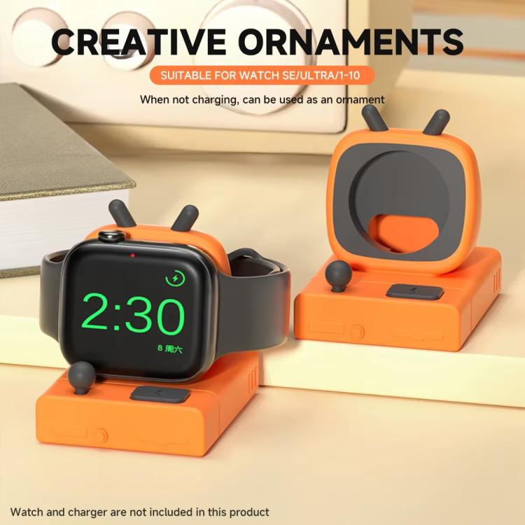 For Apple Watch Desktop Stand Silicone Base, Without Charger(Light Gray)