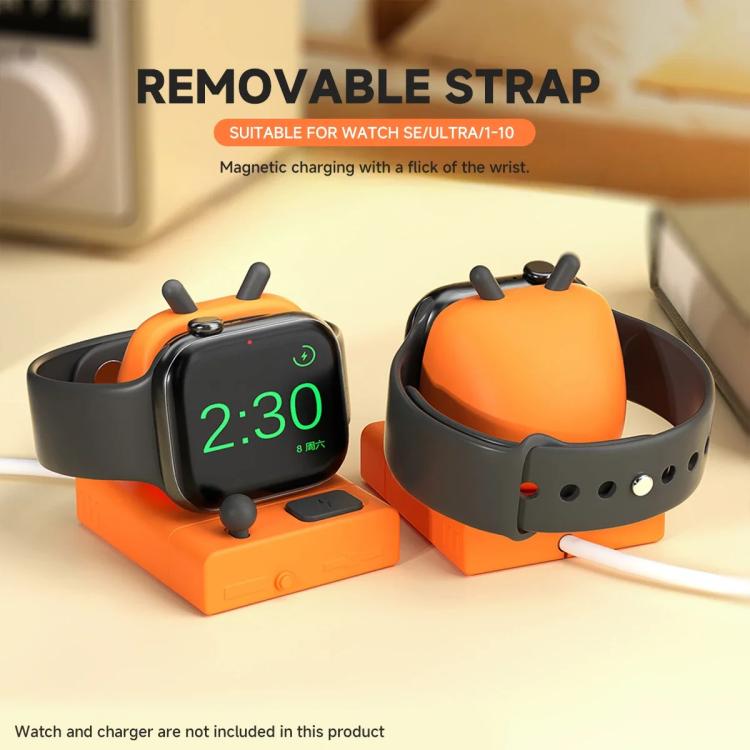 For Apple Watch Desktop Stand Silicone Base, Without Charger(Light Gray)