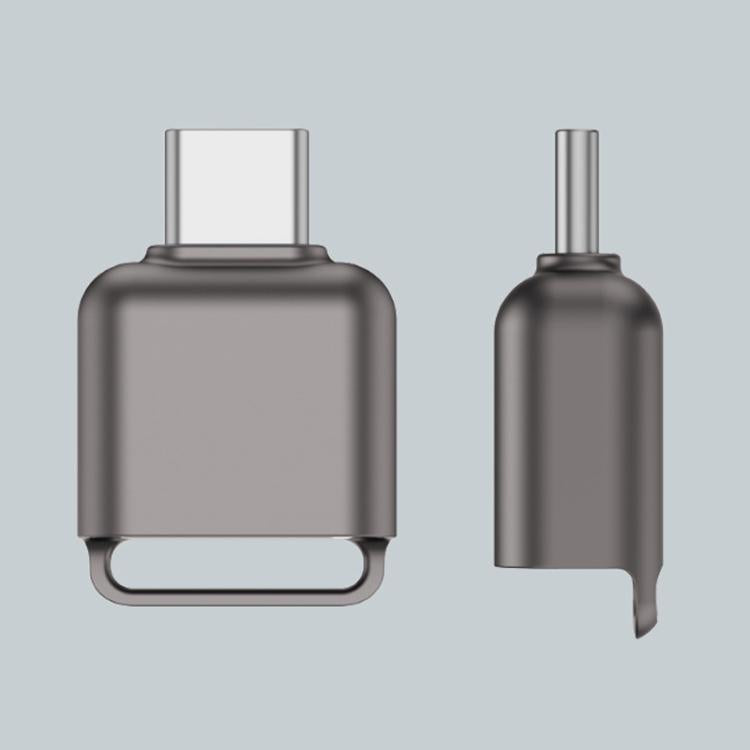 Type-C To TF / Micro SD Card Reader Memory Card Mini Adapter(Tarnish)