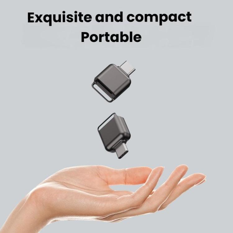 Type-C To TF / Micro SD Card Reader Memory Card Mini Adapter(Tarnish)