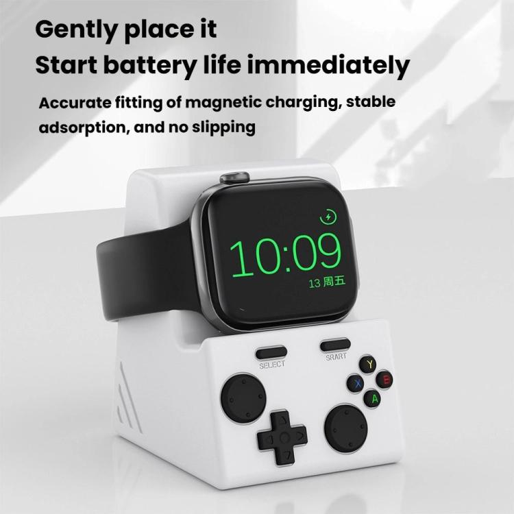 For Apple Watch Charging Base Watch Charger Stand, Without Charger(Dark Gray)