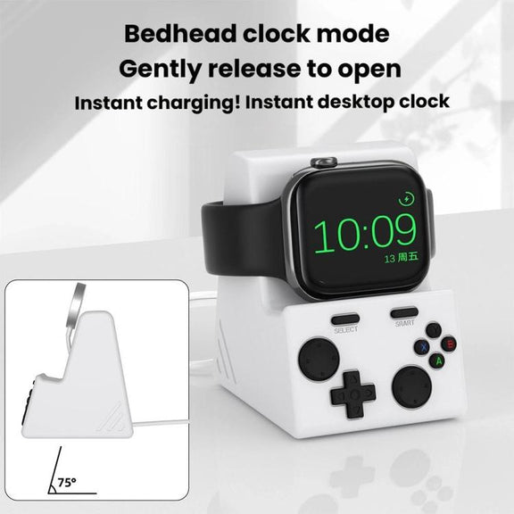 For Apple Watch Charging Base Watch Charger Stand, Without Charger(Dark Gray)