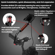 Gimbal Wooden Handle Chute Snail Gimbal Side Handle Grip,For DJI RS 4 Mini / 4 PRO / 3 / 3 Mini / 3 PRO / 2, Spec: With Chute And Snail Gimbal