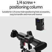 1/4 Front Rear Adjustment Bicycle Stem Camera Mount Cycling Front Light Bracket For Shooting