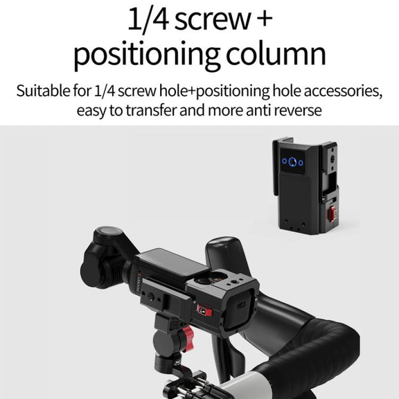 1/4 Front Rear Adjustment Bicycle Stem Camera Mount Cycling Front Light Bracket For Shooting