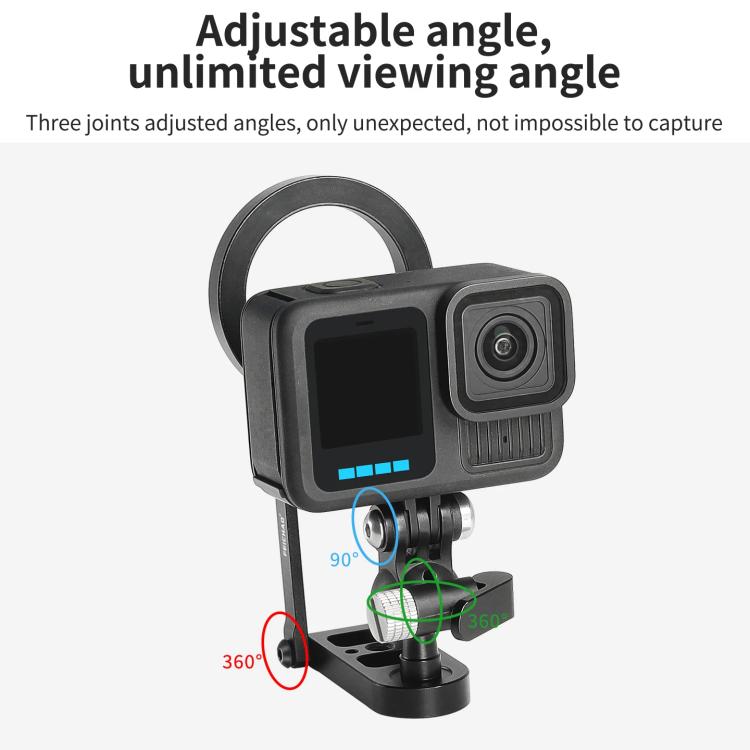 1/4 Snail Ball Head Magnetic Bracket Base Bracket Expansion