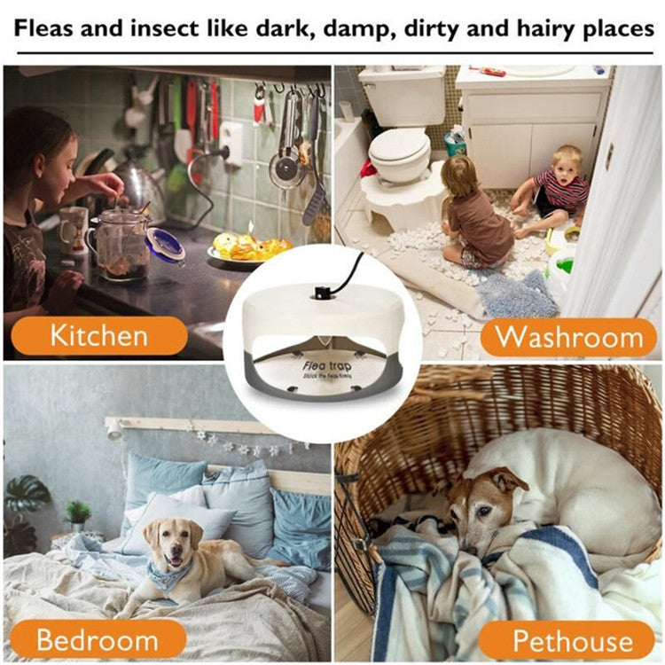 Flea Trap Pet Home Flea Lamp, Plug Type:EU Plug