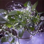 22m 200 LEDs Solar Powered Home Garden Copper Wire String Fairy Light Outdoor Christmas Party Decor Strip Lamp with 8 Modes(White Light)