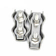 5 PCS 304 Stainless Steel Plate Single Clip Double Clamp Wire Rope Clamp, Specification:M3, Style:Double Clip - Lifting Tools & Accessories by PMC TechLife | Online Shopping South Africa | PMC TechLife | Buy Now Pay Later Mobicred