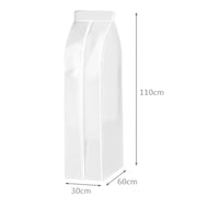 PEVA Three-dimensional Dustproof Cloth Cover Bags Hanging Storage Bag Water-resistant Cover(White)