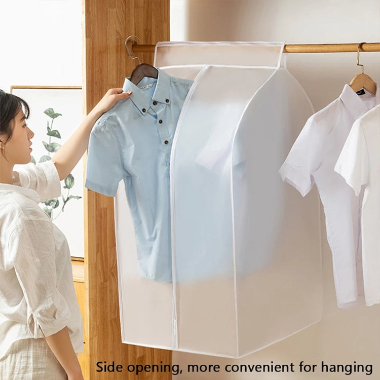 PEVA Three-dimensional Dustproof Cloth Cover Bags Hanging Storage Bag Water-resistant Cover(White)