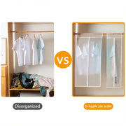 PEVA Three-dimensional Dustproof Cloth Cover Bags Hanging Storage Bag Water-resistant Cover(White)