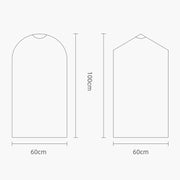 100 PCS Disposable Transparent Clothes Dust Bag Dust Cover, Size:60x100cm, Thickness:Thicken PE 6 Wires