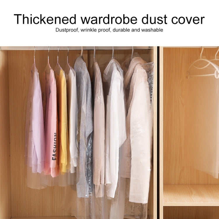100 PCS Disposable Transparent Clothes Dust Bag Dust Cover, Size:60x100cm, Thickness:Thicken PE 6 Wires