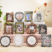 2 PCS Creative Metal Vintage Photo Frame(Square Keychain)