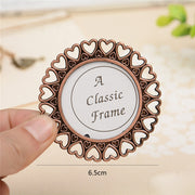 2 PCS Creative Metal Vintage Photo Frame(Love Round)