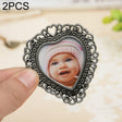 2 PCS Creative Metal Vintage Photo Frame(Lace Heart) - Photo Albums & Photo Frames by PMC TechLife | Online Shopping South Africa | PMC TechLife