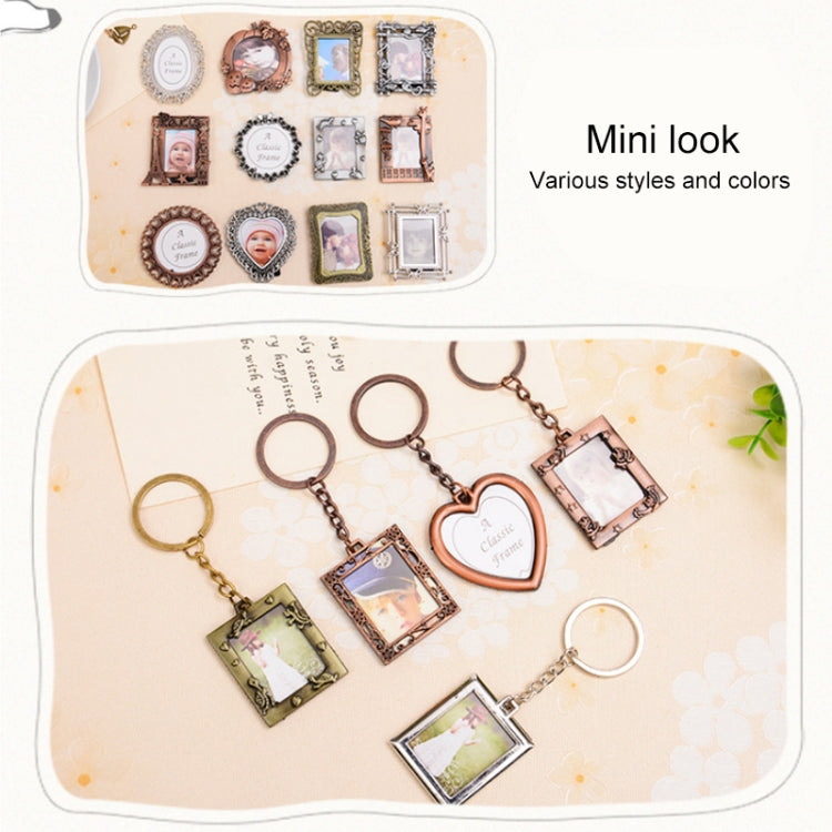 2 PCS Creative Metal Vintage Photo Frame(Lace Heart)