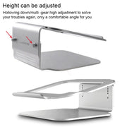 Height Adjustable Aluminum Alloy Laptop Cooling Stand 360 Rotation Ergonomic 10-17 inch Notebook Holder for MacBook Air Pro