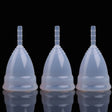 3 PCS Reusable Soft Cup Silicone Menstrual Cup, Size:Small(Transparent) - free shipping - PMC TechLife - Order now!