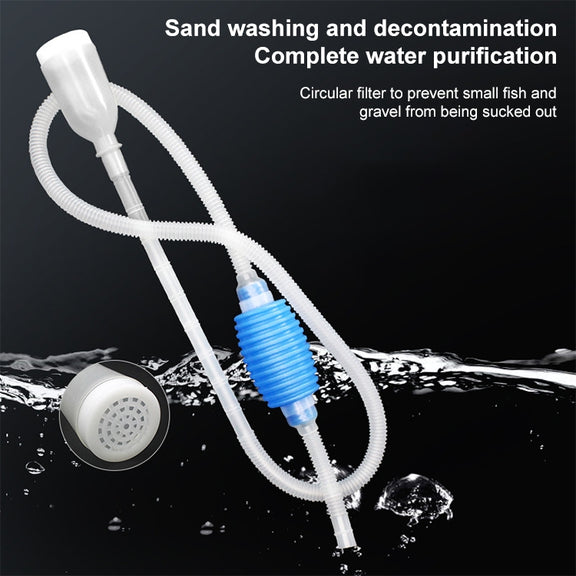 1.6m Simple Practical Siphon Suction Pipe Filter Aquarium Water Changer