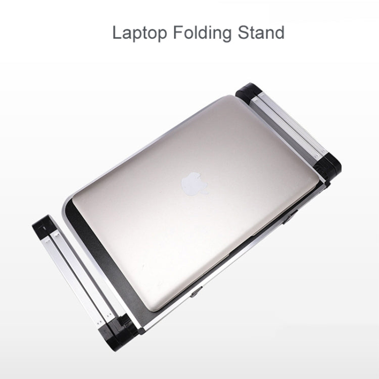 Universal 360 Degree Adjustment Folding Aluminum Alloy Laptop Stand(Black)