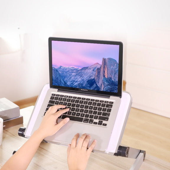 Universal 360 Degree Adjustment Folding Aluminum Alloy Laptop Stand(White)