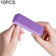 10 PCS Tofu Block Nail Polish Four Squares High Elastic Cotton Manicure Sand Block (Purple) - Grinding Tools & Accessories by PMC Jewellery | Online Shopping South Africa | PMC Jewellery | Buy Now Pay Later Mobicred