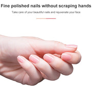 10 PCS Tofu Block Nail Polish Four Squares High Elastic Cotton Manicure Sand Block (Pink)