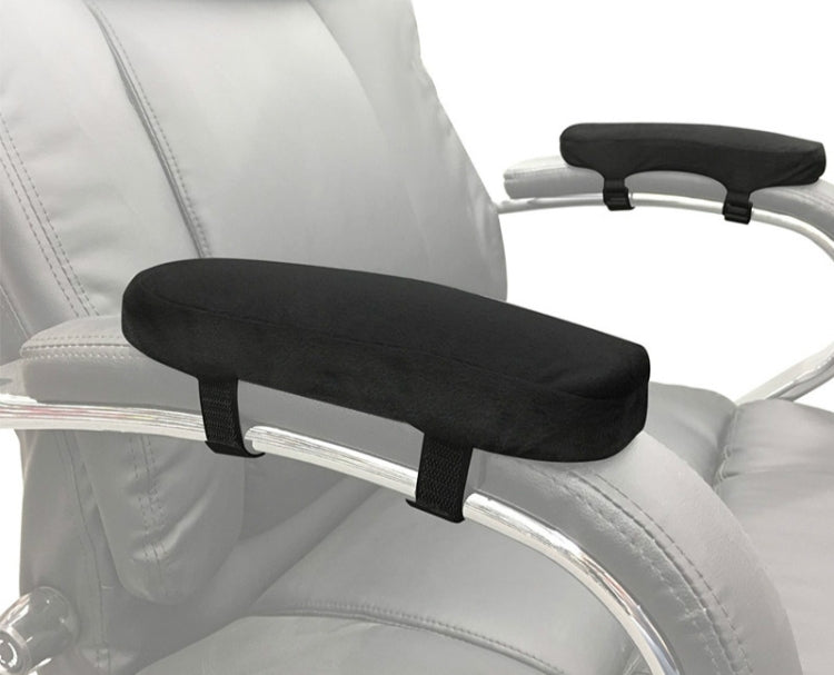 Chair Armrest Cushion Office Chair Pillow Pad Elbow Rest Cushion(Black)
