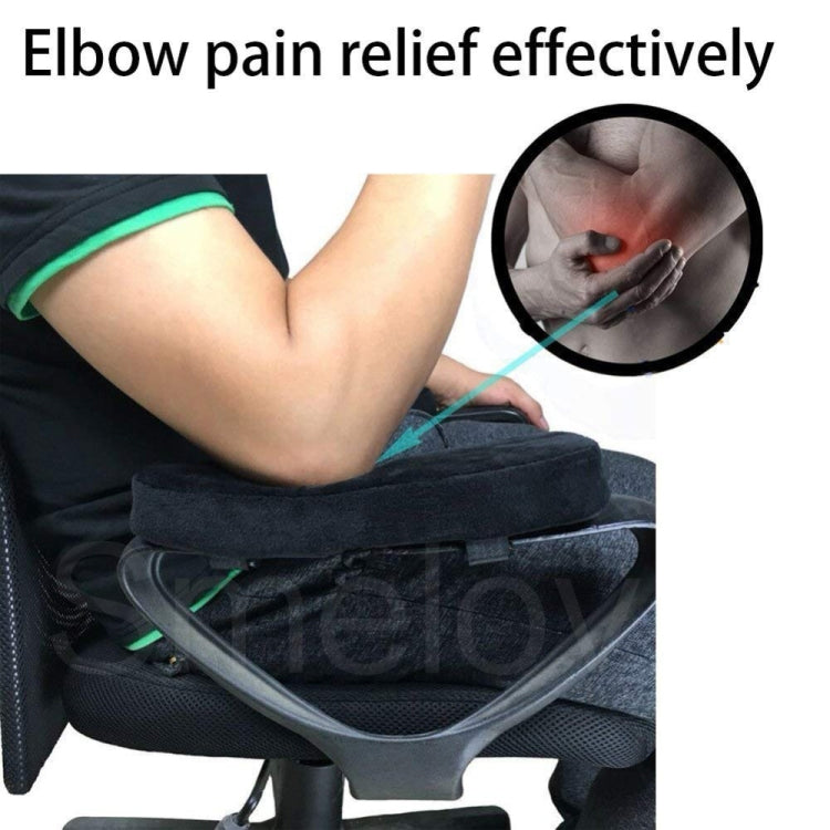 Chair Armrest Cushion Office Chair Pillow Pad Elbow Rest Cushion(Black)