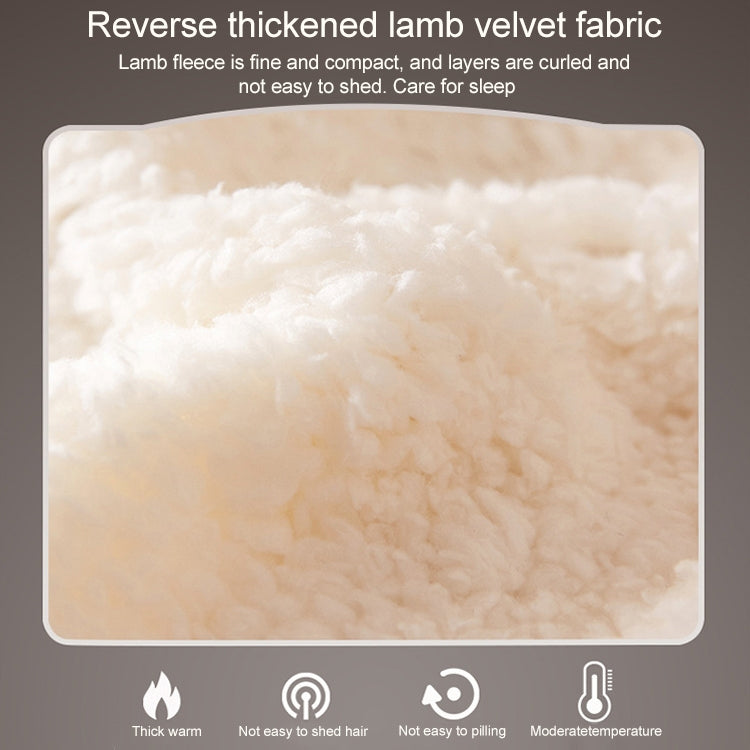 Winter Sofa Blanket Double Thick Cashmere Coral Fleece Ofice Nap Blanket, Size:1.5x2m(Silver Grey)