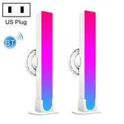 2pcs/box RGB Desktop Background Music Rhythm Pickup Ambient Light, Version: Bluetooth(US Plug)