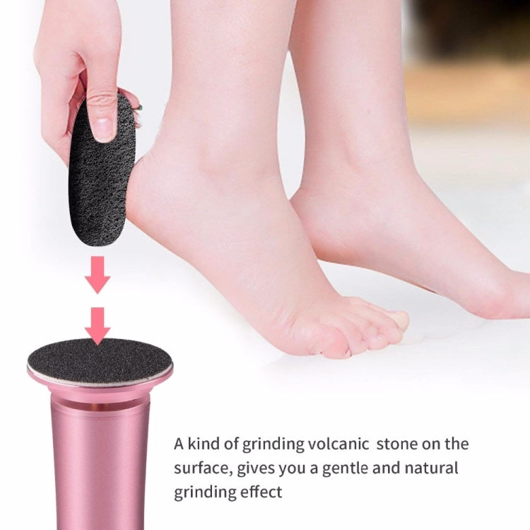 Electric Foot File Speed Adjustable Sandpaper Discs Callus Remover Pedicure Fast Remove Feet Hard Cracked Dry Dead Skin Tool, Plug Type:US plug(Pink)